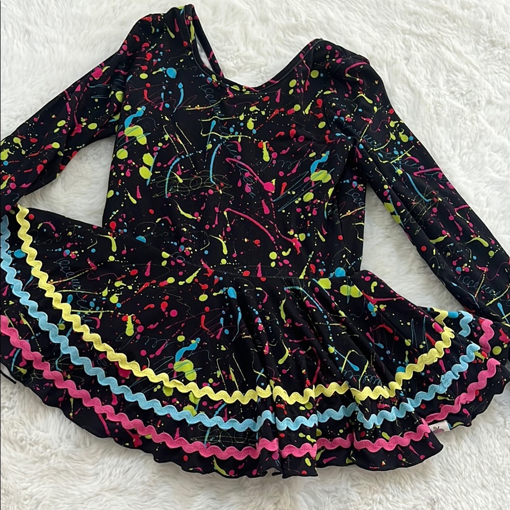 Colorful Splatter Kids Costume Dress